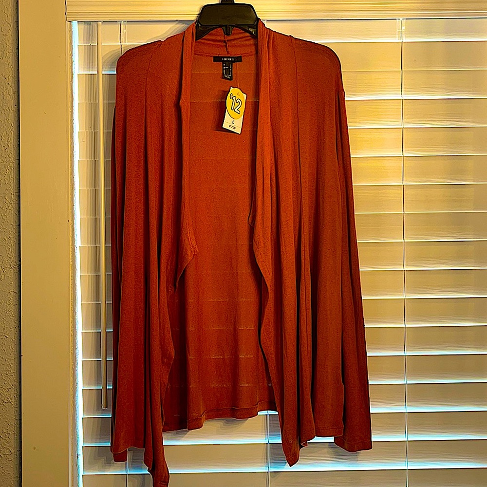 BRAND NEW!! Rust Cardigan
